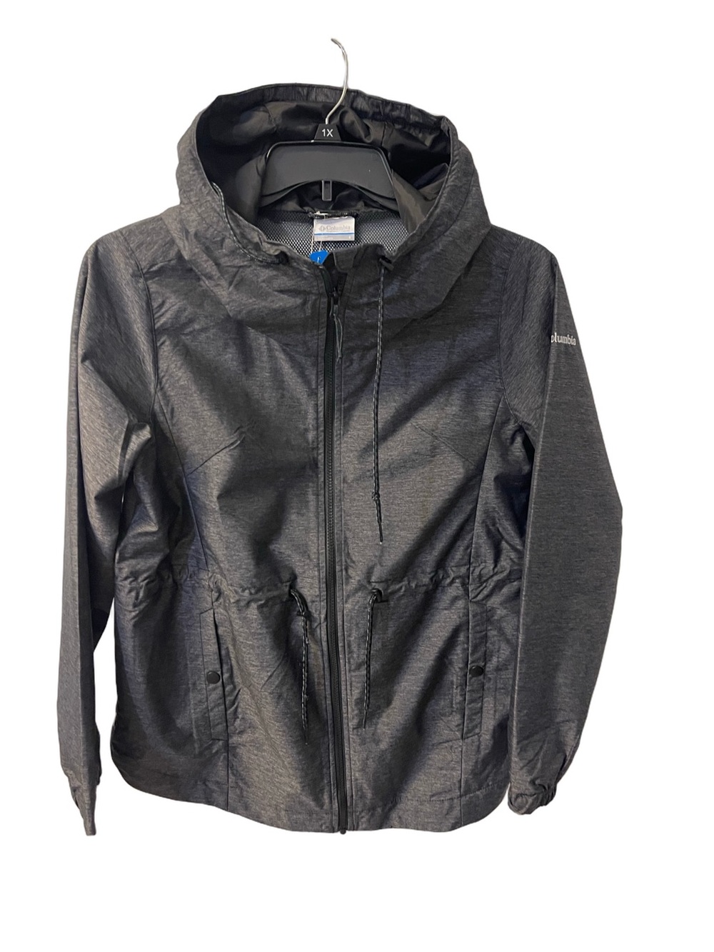 Columbia Women’s Lillian Ridge Hooded Rain Jacket Omni Shield Water Resistant -S